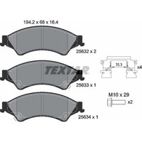 Textar 2563201 Bremsbelagsatz FüR Ford USA VW Ranger Amarok TKE T1A T1B
