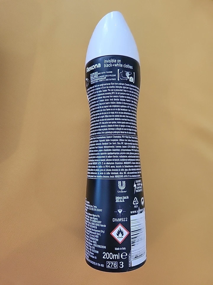 Rexona Invisible Antiperspirant Invisible protection for black clothing 48hr - Image 2 of 2