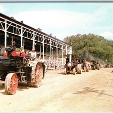 c1970s Mt Pleasant, IA Old Settlers Threshers Steam Engine Chrome Postcard A101