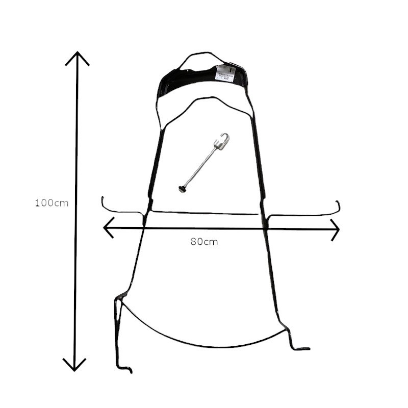 Panier de roue de secours Berlingo et Rifter version longue idéal pour camping et longs trajets
