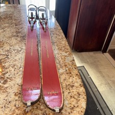 Vintage RARE Vostra Skis 195 cm with Ski Free Bindings West Germany
