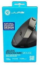 JLAB ERGONOMIC MOUSE MJBERGORBLK82, Multi-Device Vertical Wireless Mouse-