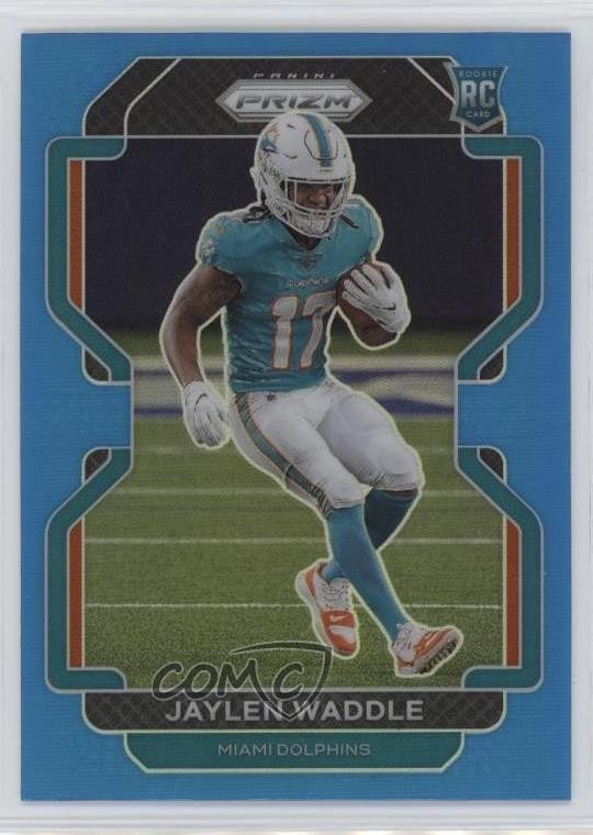 2021 Panini Prizm Rookie Light Blue Prizm Jaylen Waddle #338 1c3k