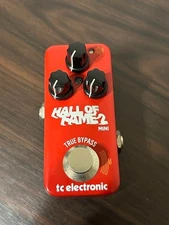 TC Electronic Hall Of Fame 2 Mini Reverb True Bypass Red Guitar Effects Pedal