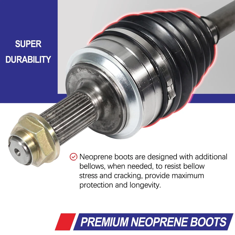 Front Pair CV Axle Shaft for 2003 2004 2005 2006-2008 Toyota Corolla Auto OEM - Imagem 4 de 4