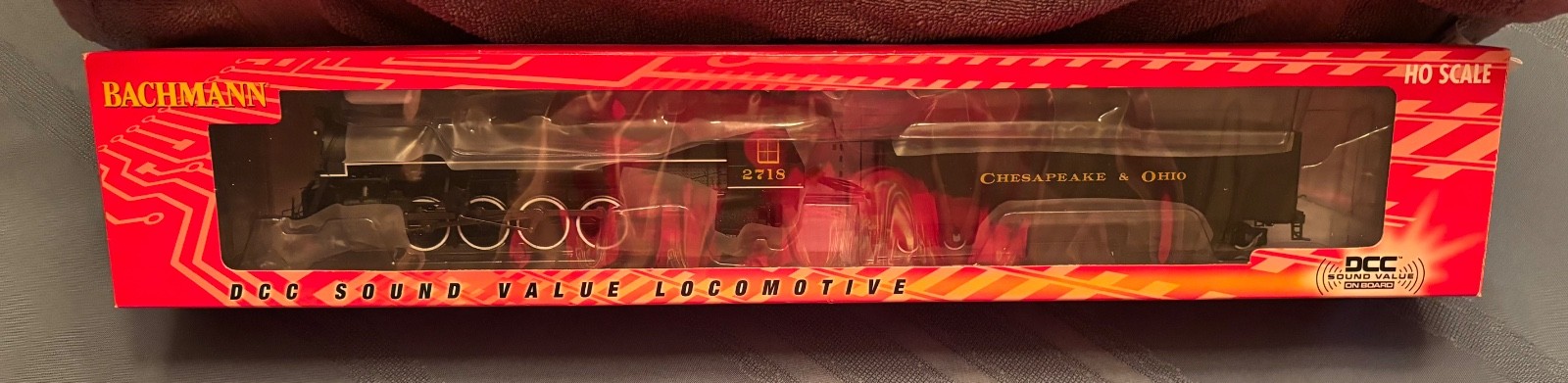 HO 2-8-4 Berkshire Steam Locomotive Engine 2718 Chesapeake & Ohio Item 52402