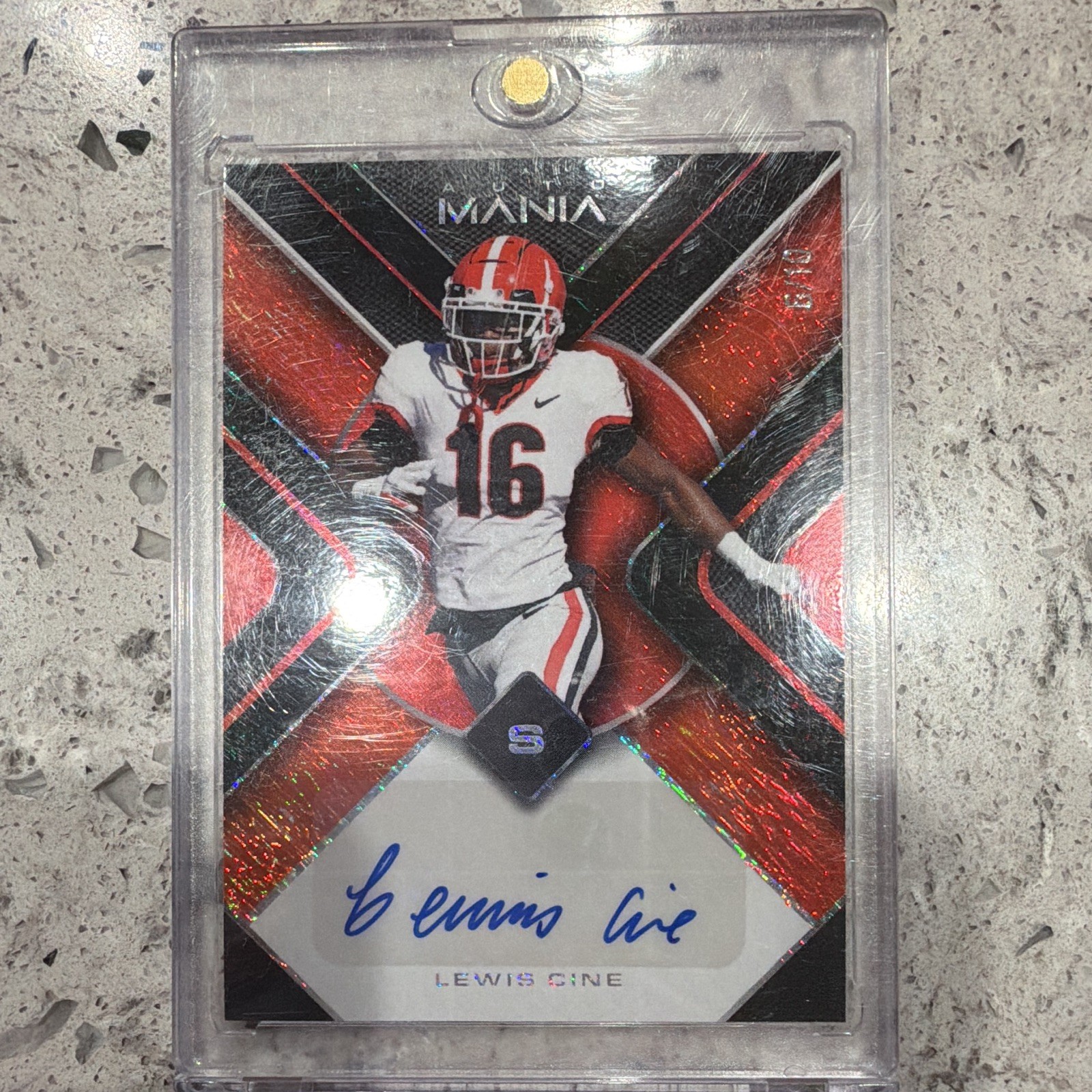 Lewis Cine Wild Card Auto Mania Autographs #TR36 Autograph-Diamond-Pulsar-Gold