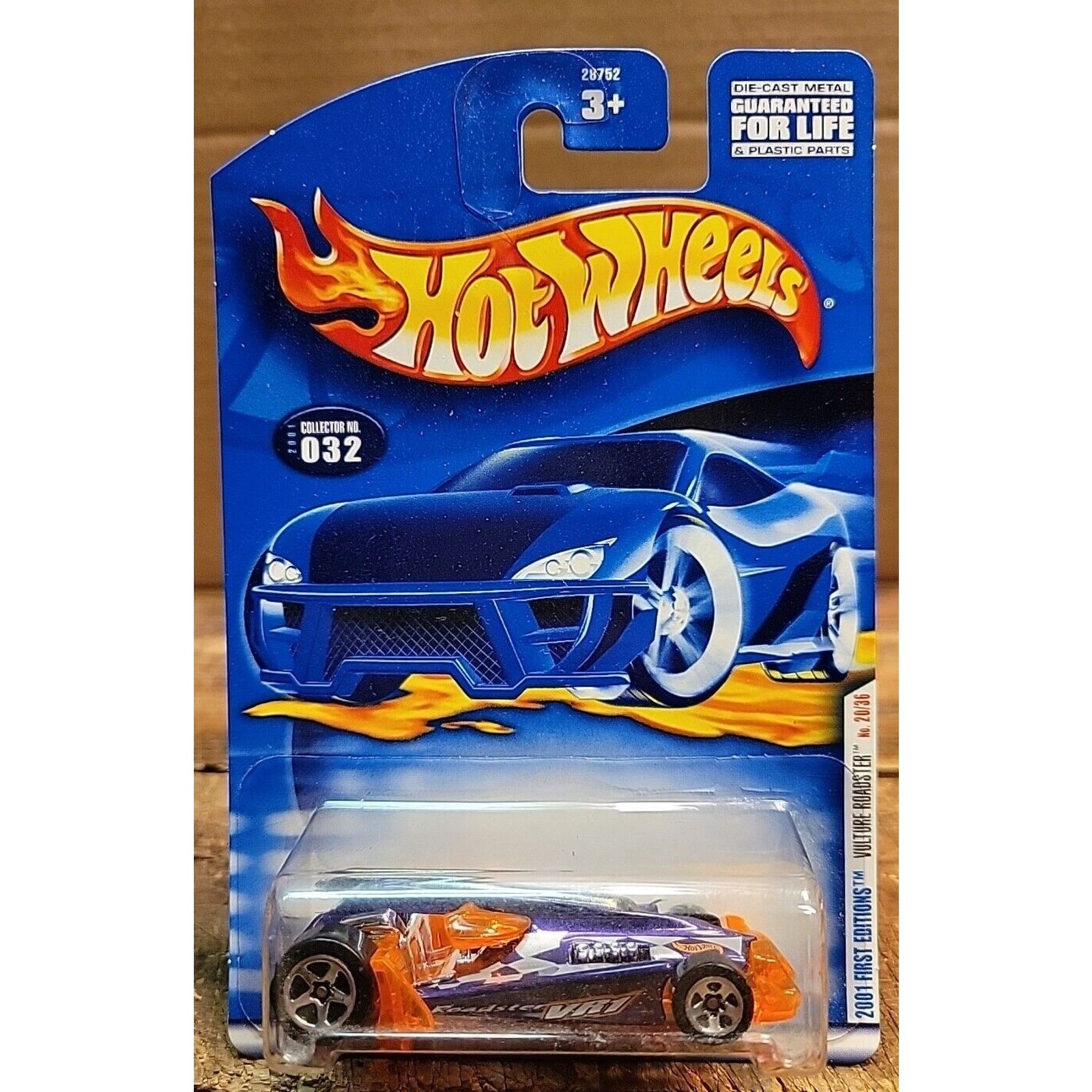 Vintage 2001 Hot Wheels #023X - 2001 First Editions 20/36 - Vulture Roadster