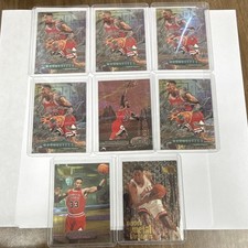 Fleer Metal Universe NBA 9 Card Lot Scottie Pippen Chicago Bulls Basketball