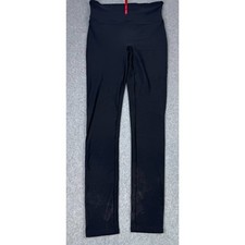 SPANX Women's Size Medium Shimmer Ankle Black Leggings Athletic Classic Ankle