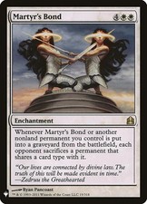 2x Martyr's Bond The List LP MTG