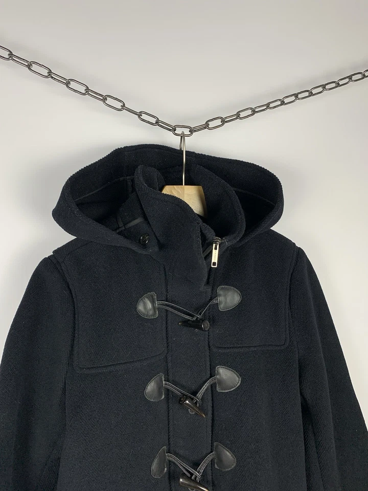 Burberry London Duffle Wool Coat Ladies Size UK 14 USA 12 Designer Hooded - Image 2 of 4