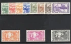 New Hebrides 1957 set complete MLH. SG 84-94. Sc 82-92.