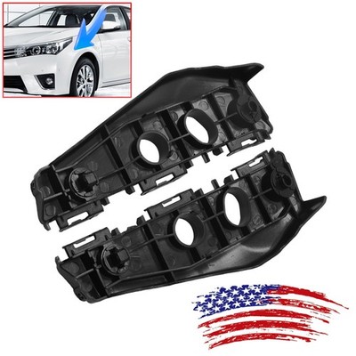 2Pc ABS Front Bumper Support Mount Bracket Fits Toyota Corolla 2011-13 Anti-Skid