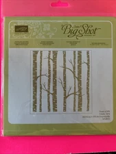 Stampin’ Up! WOODLAND Textured ~ Impressions Embossing Folder~ Forest Trees NEW