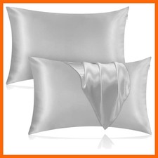 Silk Pillowcase for Hair and Skin, 2 Pack 100 Mulberry Silk Pillowcase 25 Mo...