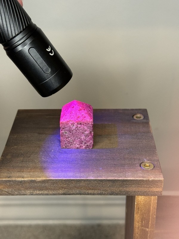 Tiny Ruby Honeycomb Crystal Tower UV Reactive