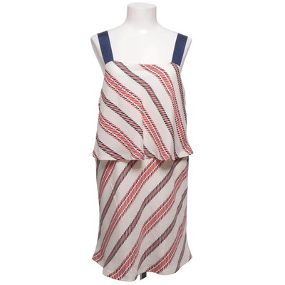 Zara Basic, Kleid, Größe: M, Weiß/Rot/Schwarz, Polyester, Streifen, Damen #tBl