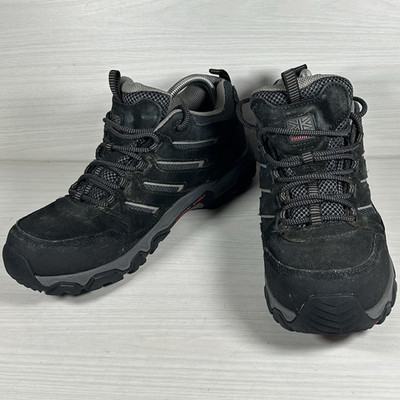 Karrimor Herren Schwarz Wildleder Mesh Wanderschuhe Outdoor Wanderschuhe UK 9,5