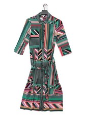 Monsoon Shirt Midi Dress M in Multi