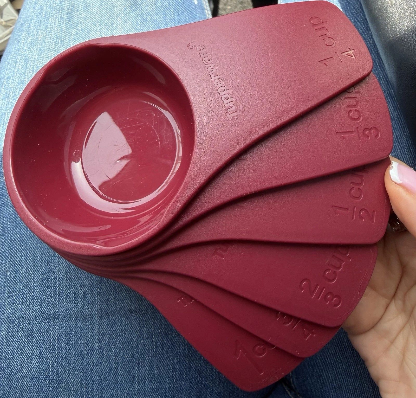 tupperware measuring cups set of 6