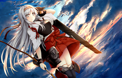 Anime girls kantai collection shoukaku miko bow and Custom Gaming Mat Desk