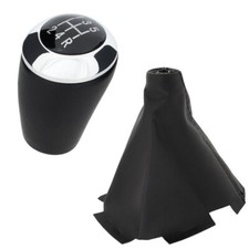 Schaltknauf Chrom 5-Gang + für Mazda 5 CR19 Facelift 2008-2010 Schaltmanschette