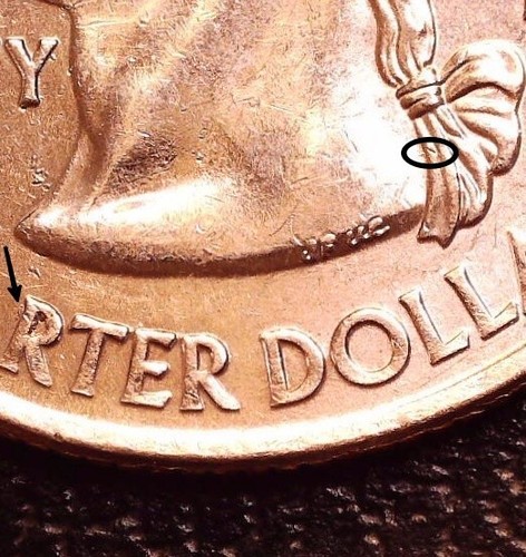 2009 P District of Columbia Quarter-Feeder Finger/Die Scrape & Die Chip, reverse - Picture 5 of 11