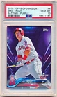 2018 Topps Opening Day Mike Trout Purple #4 PSA 10 - POP 11