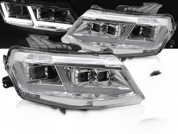 Scheinwerfer Paar Chevrolet Camaro Ab 2016 Bis 2018 Full Led Drl Dyn Chrome-414-image
