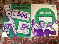 Swing High Swing Low 1937 Paramont 9x1/2x11x1/2 British pressbook Carole Lombard