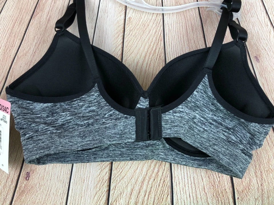 Sujetador Fruit of the Loom para mujer sin costuras estilo FT640 34C gris nuevo Foto 3 de 4