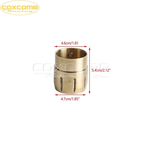 Brass Motorcycle Exhaust 1-7/8" Drilled Muffler End Tip for Cafe Racer Bobber - Picture 2 of 6