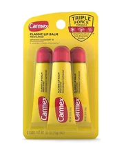 Carmex Original Flavor Moisturizing Lip Balm Tube Value Pack,0.35 Ounce 3 Count