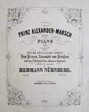 Hermann Norimberga: Marcia del Principe Alessandro per pianoforte op. 68 [1880 circa]