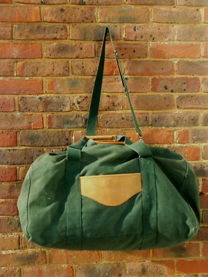 GANT große grüne Canvas Reisetasche lange & kurze Riemen