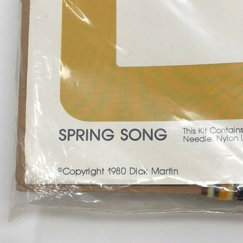 Vintage Leisure Art Canvas Capers Spring Song 106 Dick Martin New Sealed 1980 - Picture 3 of 4