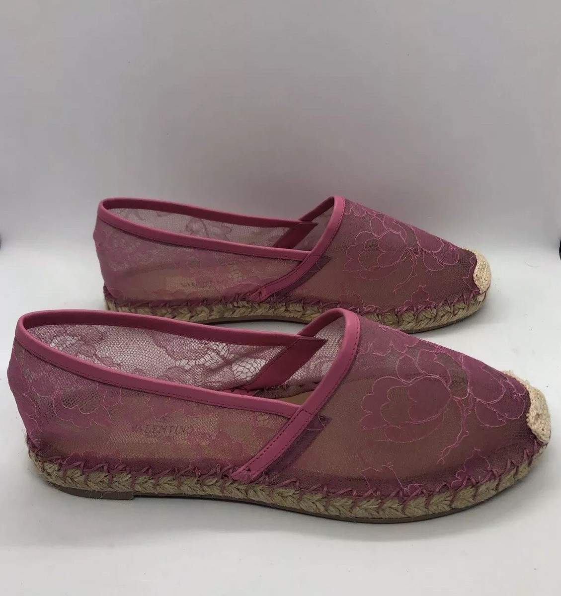 靴 Valentino Lace Espadrilles Black 36 Rare Valentino Garavani 100% Authentic Lace Espadrilles 36 NWT $545 | eBay