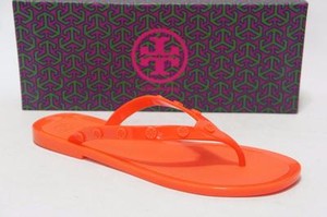TORY BURCH STUDDED JELLY THONG ORANGE SANDALS SHOES 6 | eBay