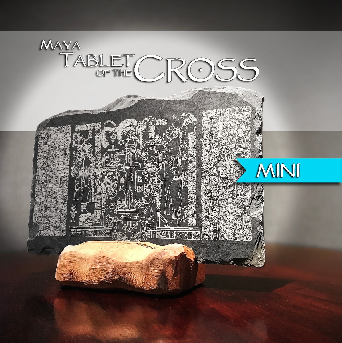 Maya Palenque Famous Tablet of the Cross SMALL Ancient Etched on