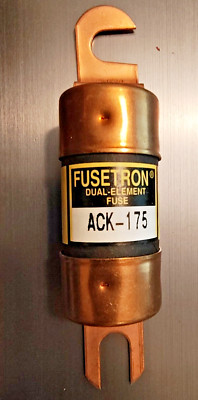 FUSETRON ACK-175 DUAL ELEMENT 175AMP/72VDC NEW