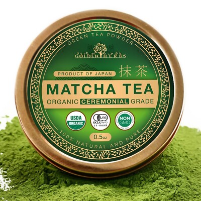 Golden Herb Japanese Organic Ceremonial [Grade 1] Matcha Green Tea Powder
