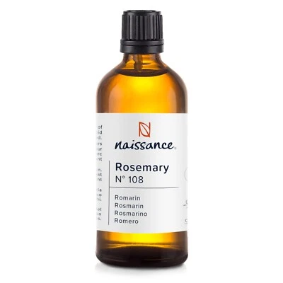 Naissance Rosemary Essential Oil (No. 108) - 100ml - Aromatherapy, Massage, Skin