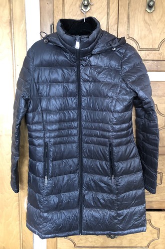 andrew marc long packable down jacket