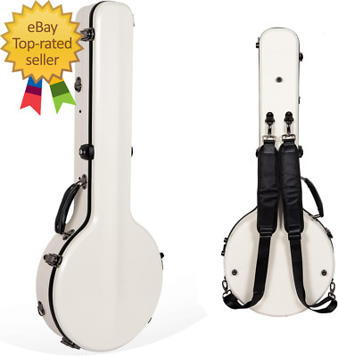 Fiberglass Banjo Case-Fits 11 Inch Openback Styles with Interior Compartment