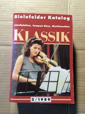 BIELEFELDER KATALOG 2/1989 - KLASSIK - LP - CD - SCHALLPLATTEN - COMPACT DISCS