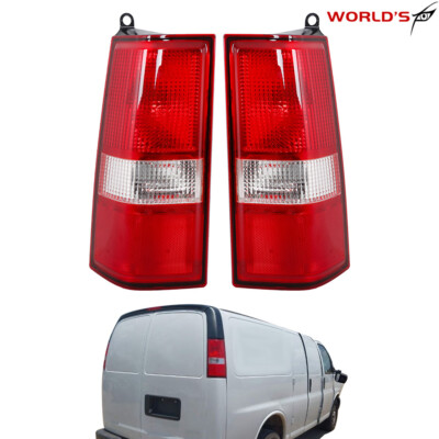For Chevy Express/GMC Savana 2003-2023 Tail Light Halogen Lamps Driver+Passenger