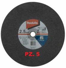 MAKITA B-49448-5 355 X 2.5mm HOLE 25.4mm 5 PIECE CUTTING MACHINE DISCS