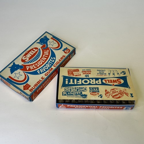 1968 "Win with Dick" Presidential BubbleGum Cigars Richard Nixon Swell 24 Cigars - Imagen 4 de 11