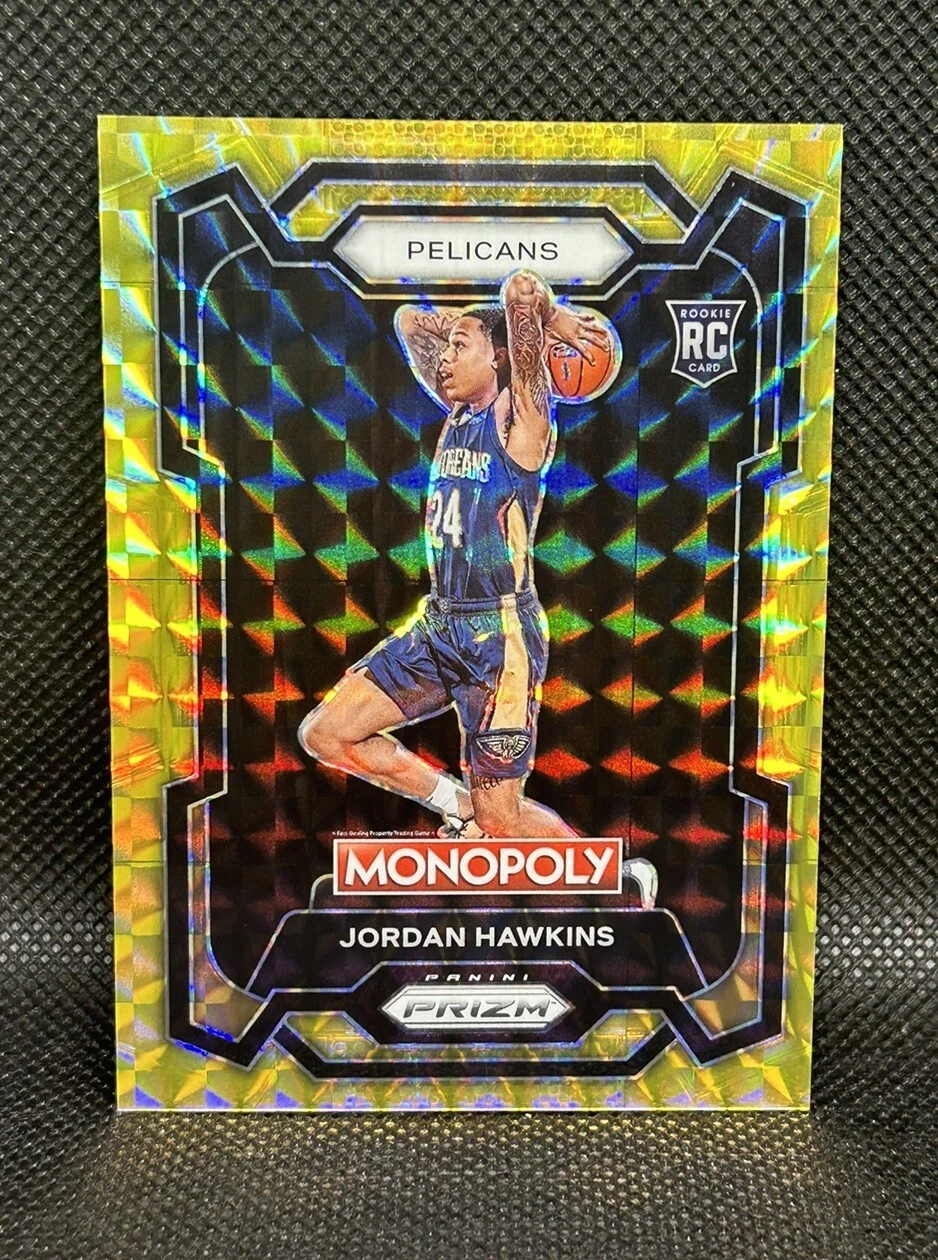 Jordan Hawkins 2023-24 Panini Prizm Monopoly #56 Gold Prizm /49 Rookie RC